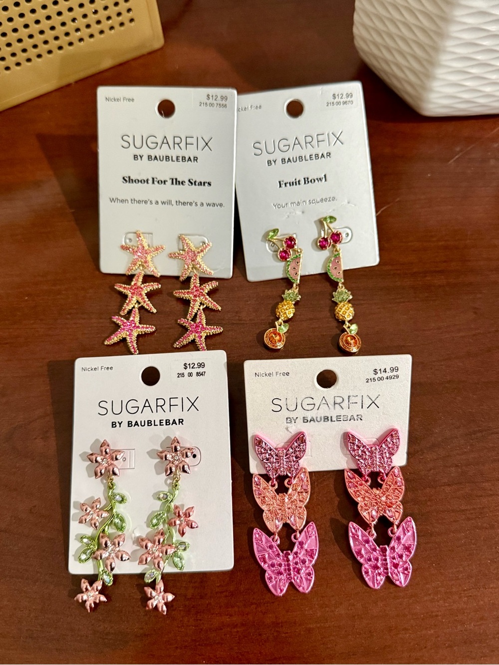 New Sugarfix by Baublebar summer earrings Lot of 4